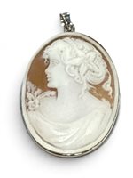 Pendente Mandile 1922 Donna Cammei  in Argento Conchiglia 2MCICM111.13 - 2MCICM111.13